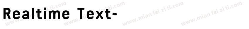 Realtime Text字体转换